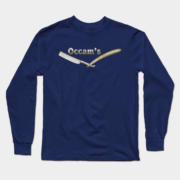 Occam's Razor Long Sleeve T-Shirt by Scienceosaurus